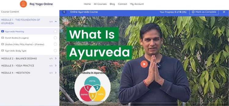Online Ayurveda Course
