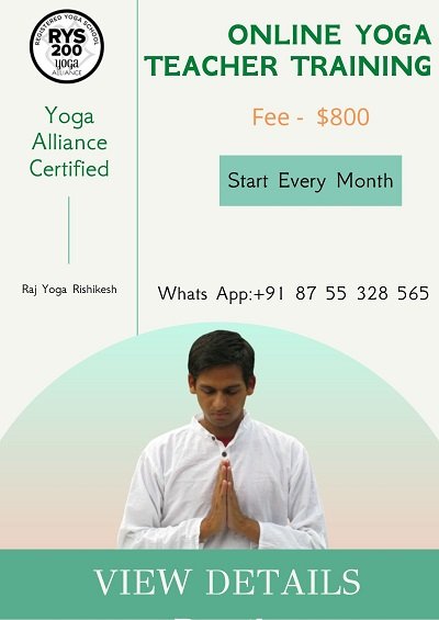 Best Online Yoga 2021 Yoga Teacher Training Rishikesh 2021,2022   Raj Yoga Rishikesh